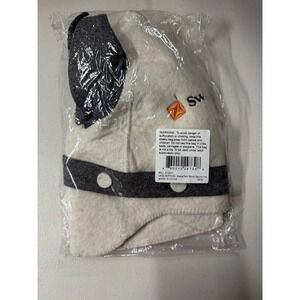 SweatTent Wool Sauna Hat ST0011 Cream Grey Felt Spa Banya Cap New